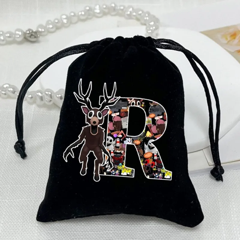 

99 ночей в лесу, сумки на шнурке, фланелевые карманы для игр, дорожная подарочная сумка с конфетами из мультфильма, детские портативные сумки для хранения