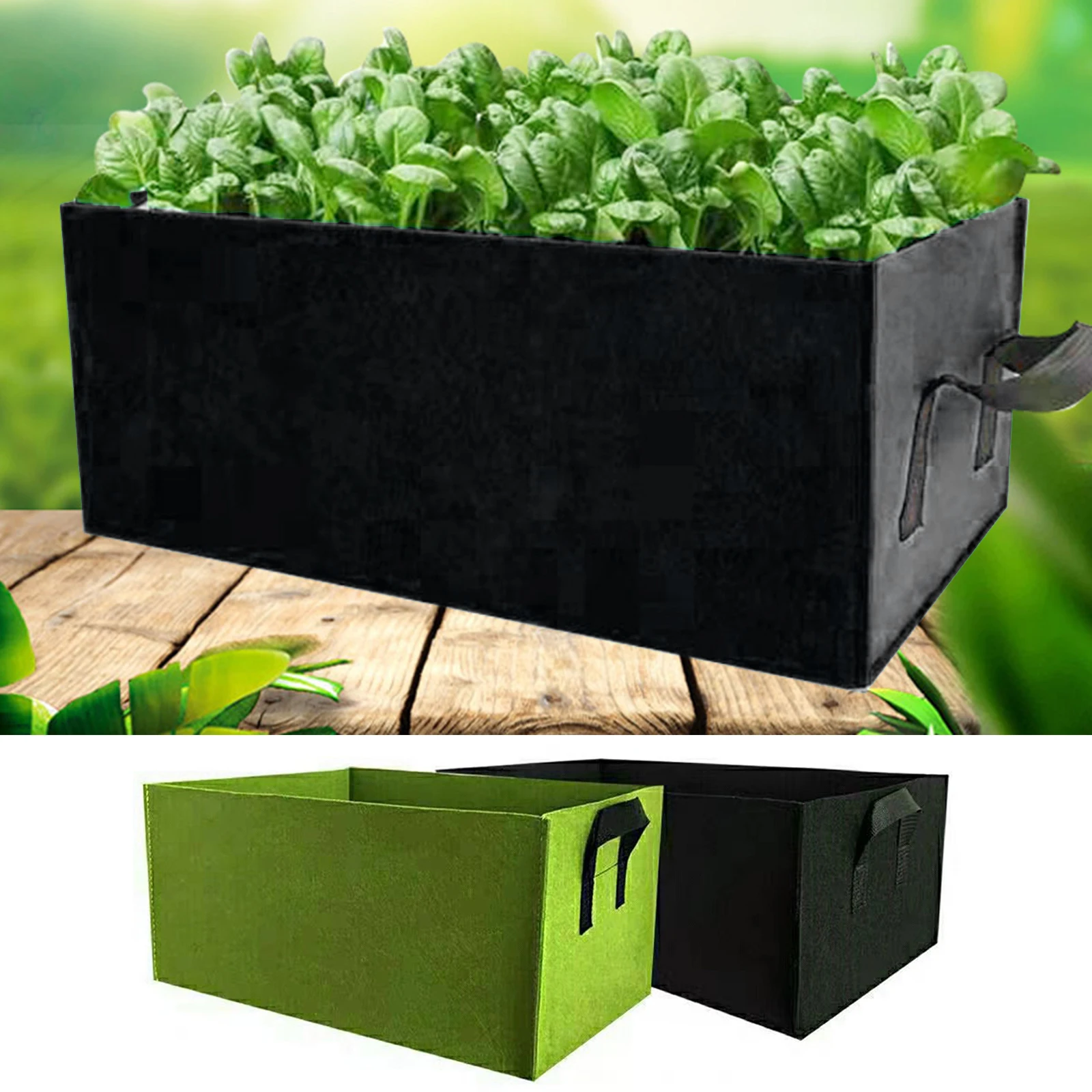 Garden Felt Plant Grow Bags Non-woven Fabric Vegetable Planter Growing Pot Plant Pots Potato Grow Bag Greenhouse With Handles