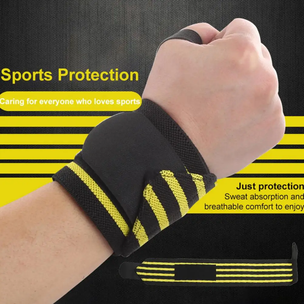 Strap Wristband 1 Pc Comfortable Compression Impact Resistant  Weight Lifting Wrist Brace Strap Sports Wear