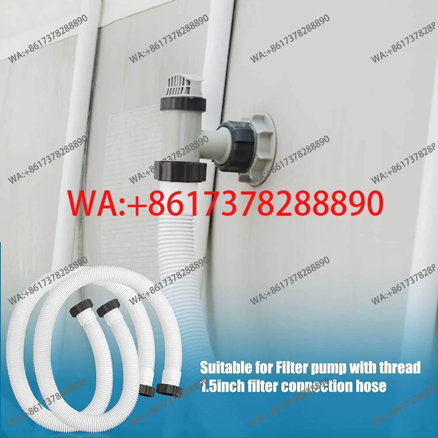 2Pcas for INTEX Pool Hose Adapter, Replacement Hose Pool Hose, Filter Pump Hose Fittings