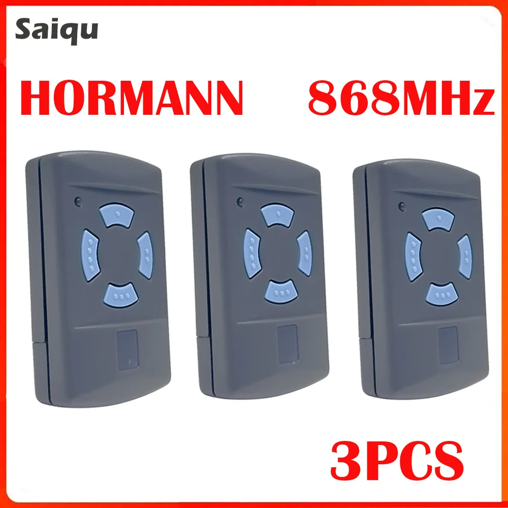 

Garage Gate Remote Control HORMANN HSM2 HSM4 868 MHZ Handheld Transmitter 868.35mhz Blue Button Replacement Fixed Code