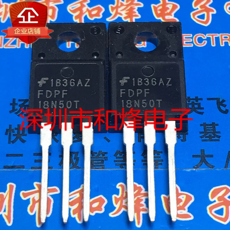 

30pcs original new FDPF18N50T TO-220F 500V 18A