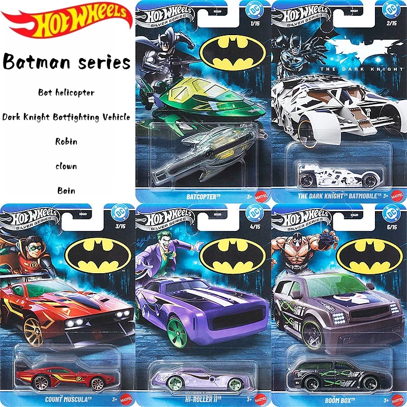 

Новая коллекционная модель автомобиля Hot Wheels 1:64 из сплава, серия «Бэтмен: Робин и Джокер», модель HDG89, игрушка для декора комнаты, подарок