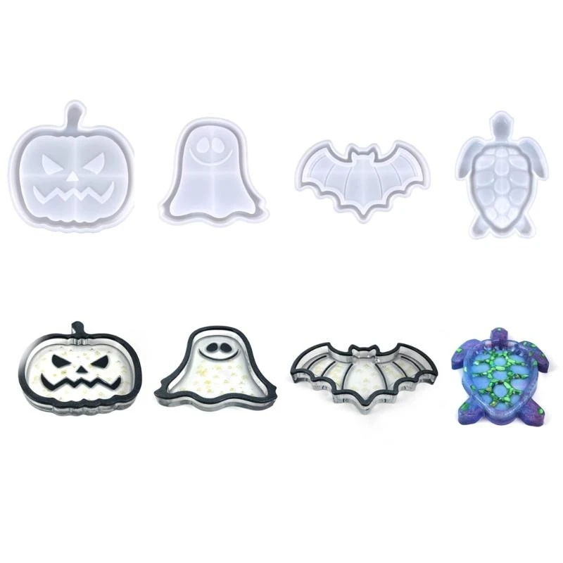 Fruit Tray Mold Halloween Pumpkin Silicone Epoxy Mold for DIY Casting