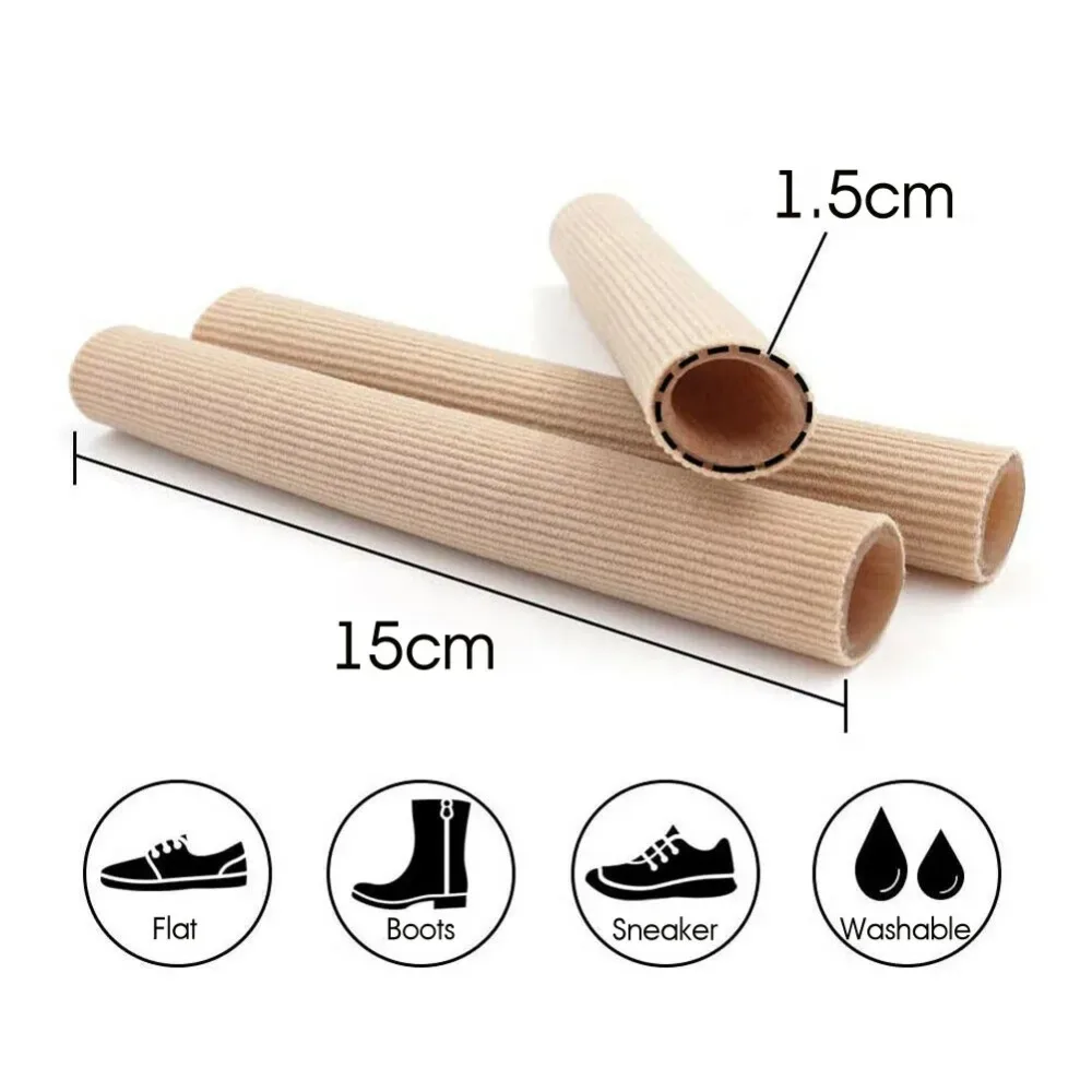 1pcs Fabric Finger Toe Protector Separator Tubes Foot Hand Pain Relief Soft Bandage Foot Care Tools Callus Protection Tools