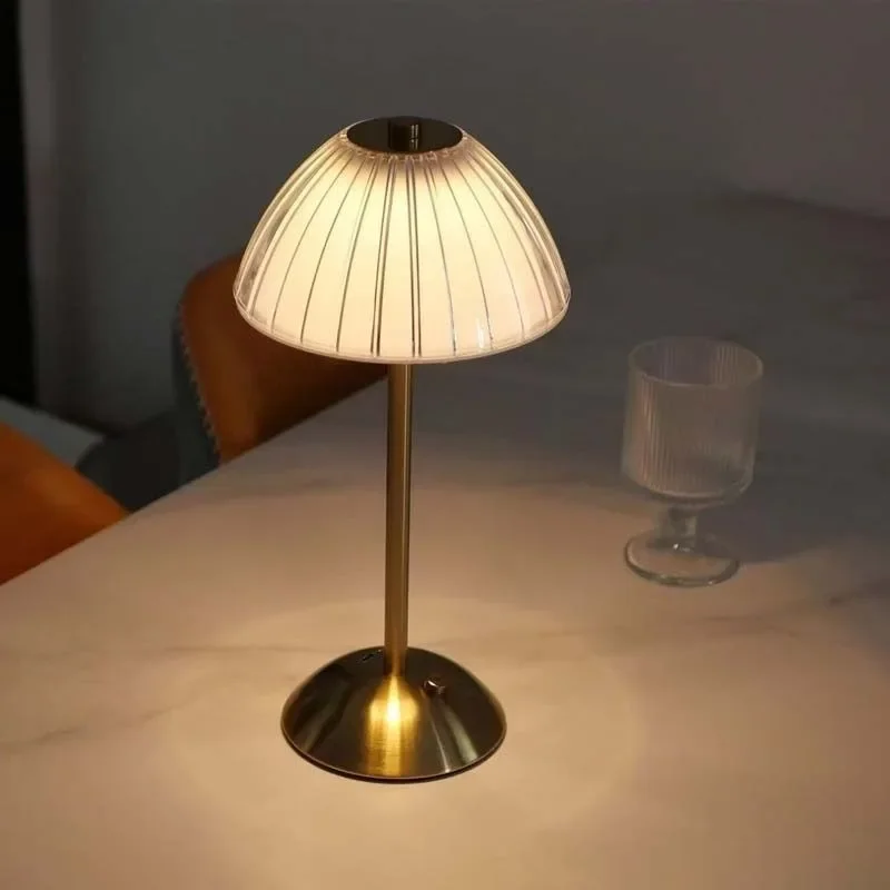 Charging bar desk lamp, bedroom bedside creation, clear bar stall table lamp atmosphere lamp