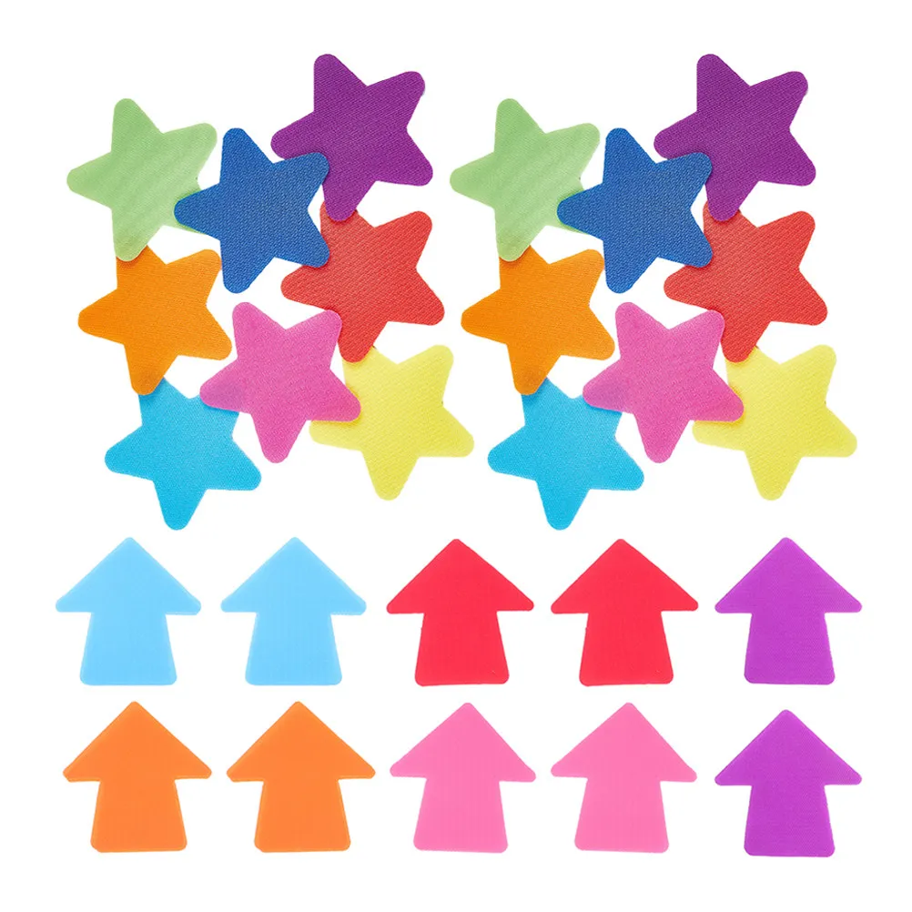 60Pcs Children Game Carpet Markers Shape Spot Floor Dots for Classroom Kindergarten Preschool Sitting Position