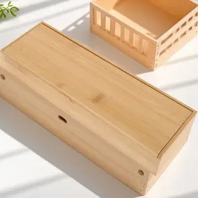 

Bamboo Chopstick Box Kitchen Utensil Organizer Silverware Storage Tray Cutlery Holder Drawer Collector Space Saving Clean Tidy