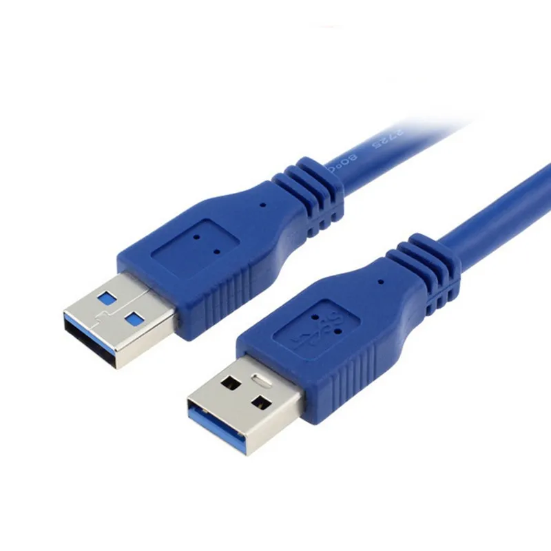 USB 3.0 A type Male to Male USB Extension Cable AM TO AM 30cm 50cm 1m 1.5m   3m 5m 4.8Gbps Support USB 3.0 data transmission