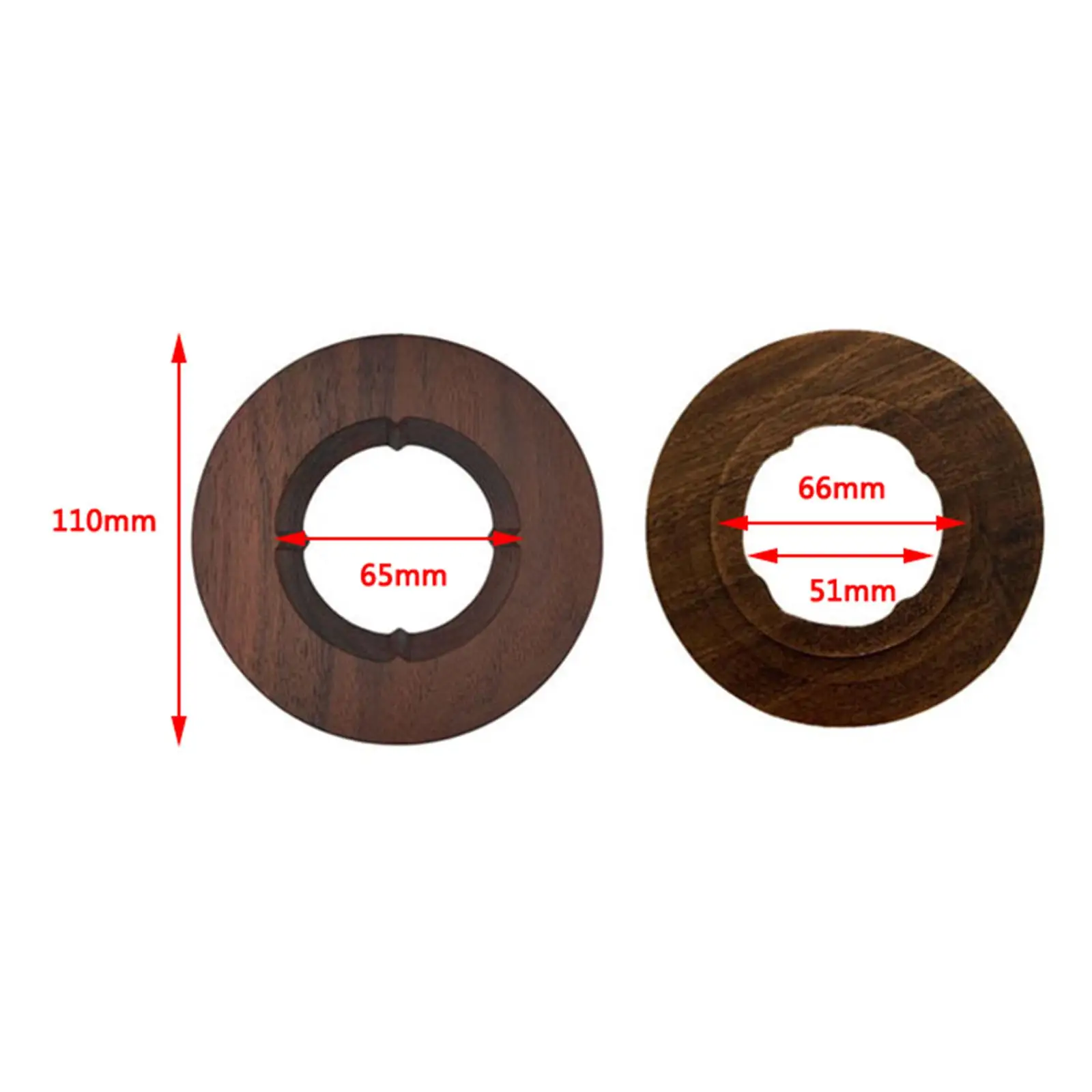 حامل فلتر القهوة الخشبي، حامل المنقط المخروطي، القطر الخارجي 110 مم،