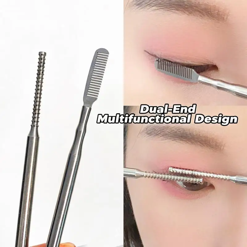 1Set Metal Clean Up Rods Makeup Eyelashes Curler Separator Eyelash Extension Supplies Stainless Steel Eyelash Perm Lifting Tools