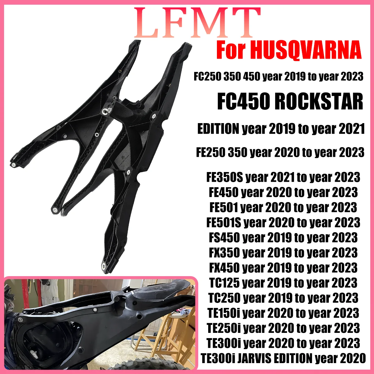 

New Motorcycle Rear Seat Tailstock Bracket Subframe For HUSQVARNA FC TC FX TE 501S TX 125 250 300 300i 350 350S HJ250 2019-2023