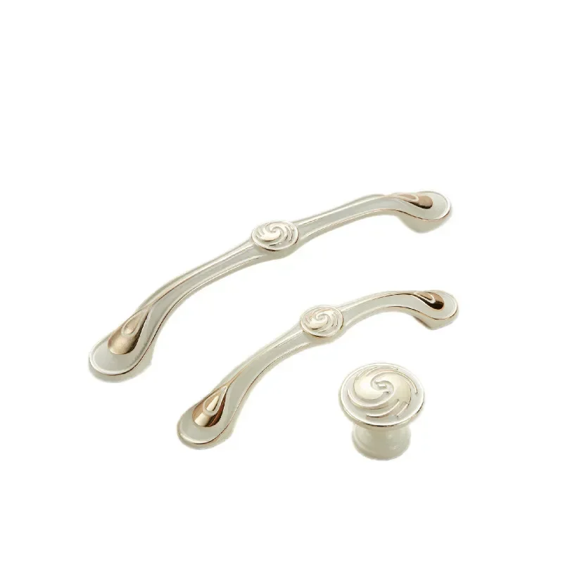 Drawer Pulls Kitchen Cabinet Handles Beige Door Knobs and Handles Drawer Knob Furniture Drawer Knob Metal 96mm/128mm