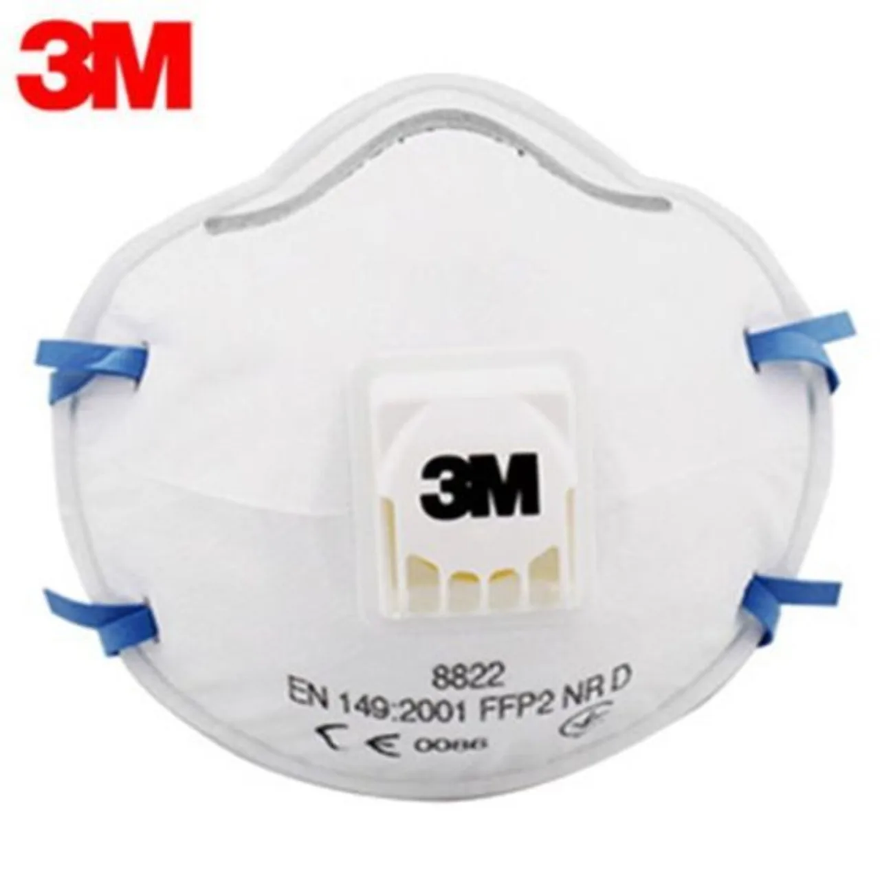 3M 8822 Protective Mask Anti Particle Haze Pollen Dust Polishing Headband Breathing Valve Mask