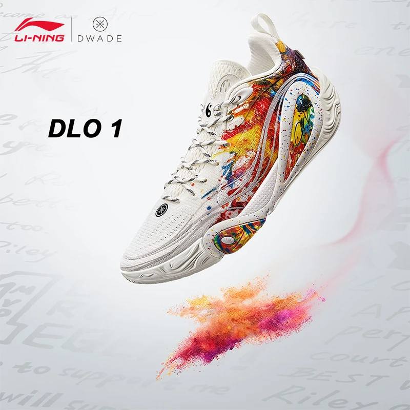 LI-NING Wade DLO 1 Men's Lightweight High Rebound Basketball Court Shoes Professional fashion basketball shoes ABPV009