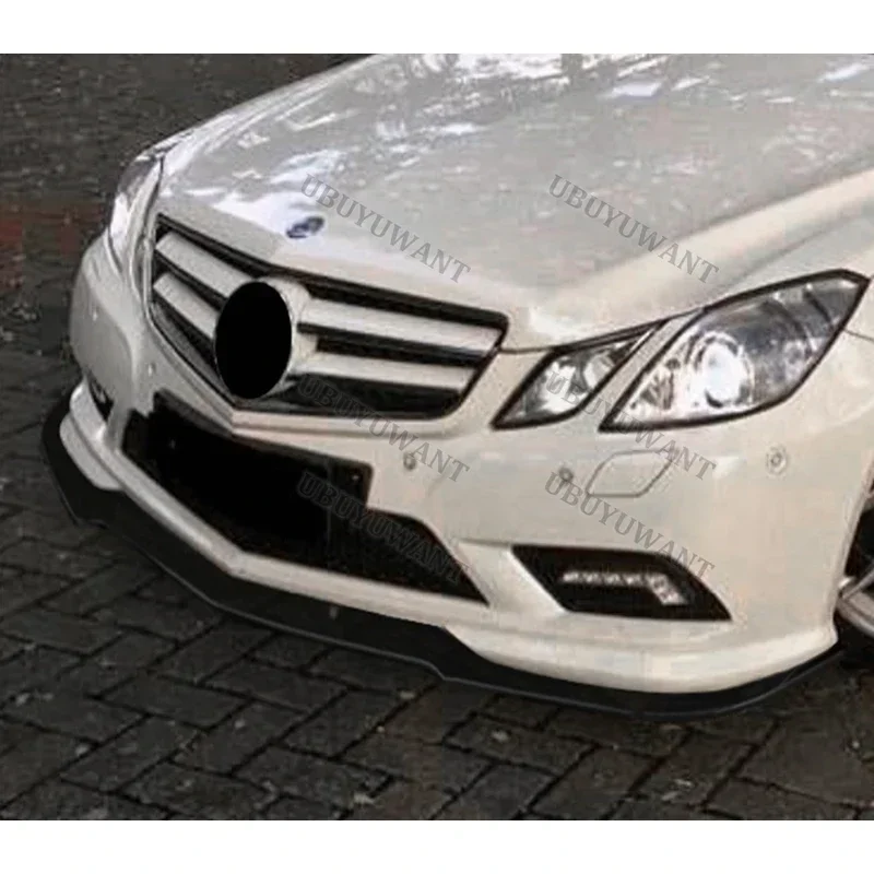 For Benz E-Class Coupe C207 Front Bumper Lip Custom Part Front Chin Spoiler Splitter Protector Body Kits Factory Outlet