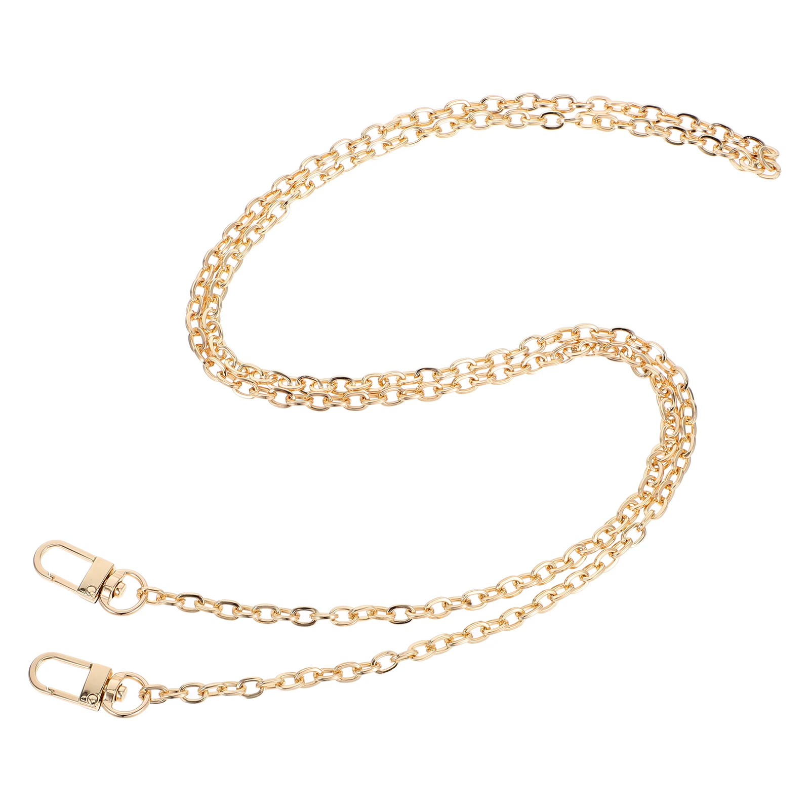 

Bag Accessories for Handbags Metal Purse Strap Replacement Long Quality Chain Ends Two Buckles Fits Versatile