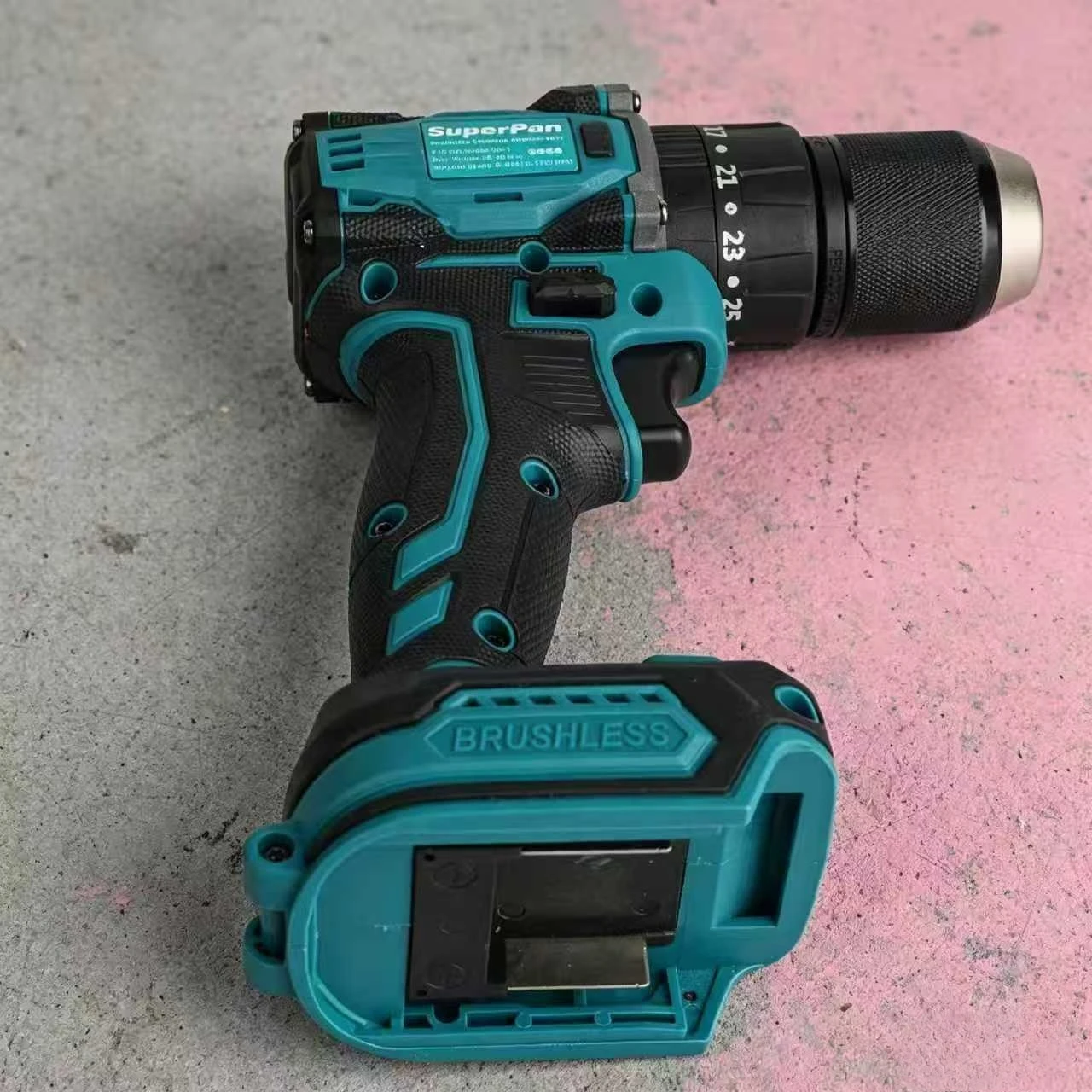 

20V Quick-Change Chuck Drill, Easy Bit Swap, 24+1 Torque, Fast Task Switching, Cordless, Bare，For Makita Battery pin