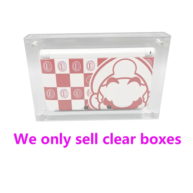 

10 шт., защитная коробка с высокой прозрачностью для 3DS LL, акриловая прозрачная витрина высокой твердости, чехол для хранения, хрустальная коробка