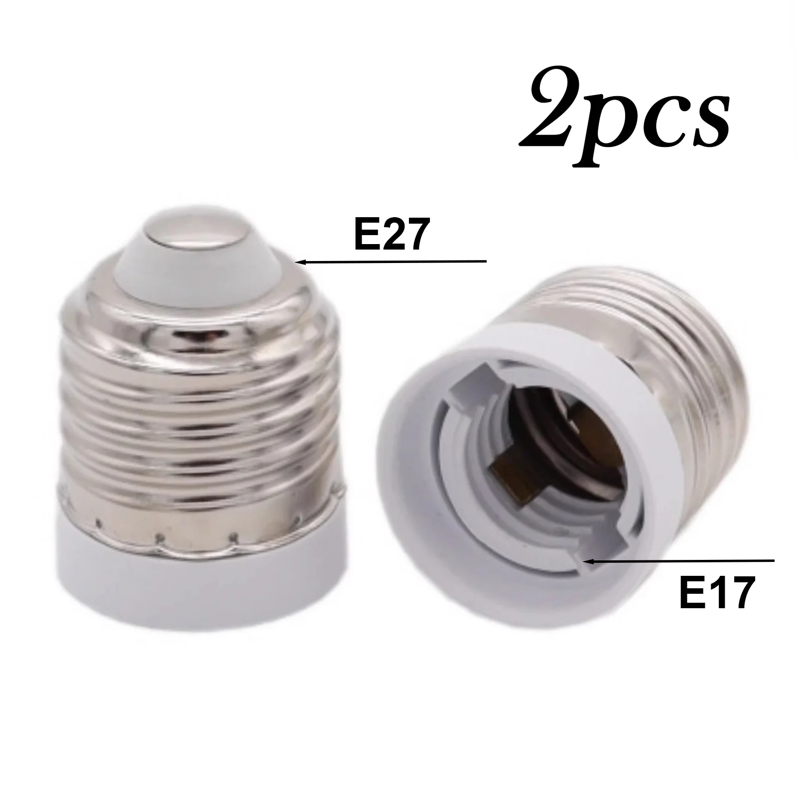 2Pcs E27 To E17 Lam… - image