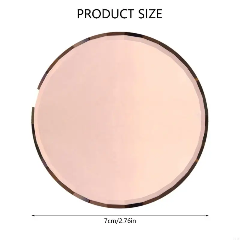 Paleta arte uñas mejorada con espejo C1FF con mezcla colores reutilizable con bordes elevados