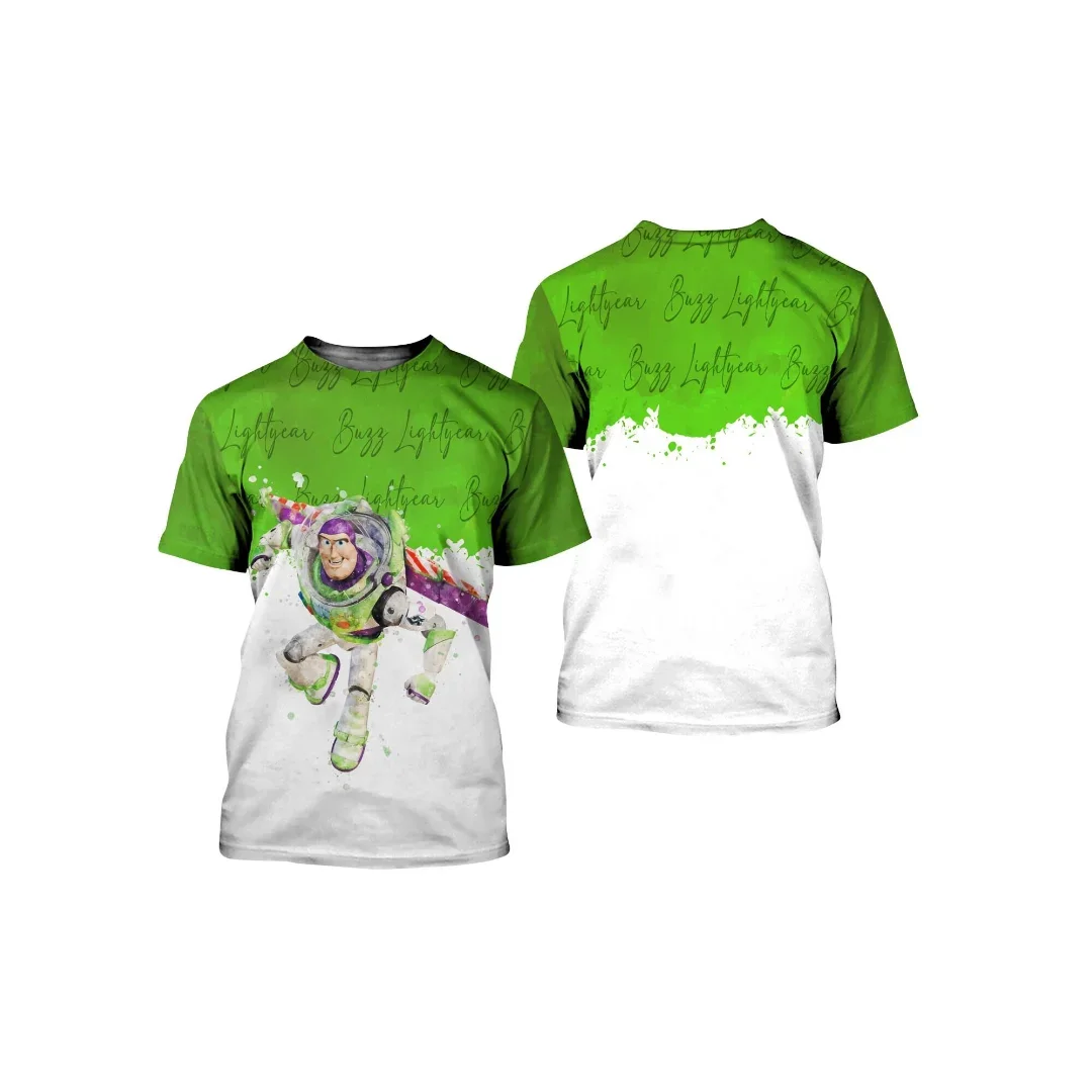 Toy Story Buzz Lightyear Costume t-shirt da uomo Casual girocollo manica corta Toy Story stampa 3d Harajuku Streetwear t-shirt