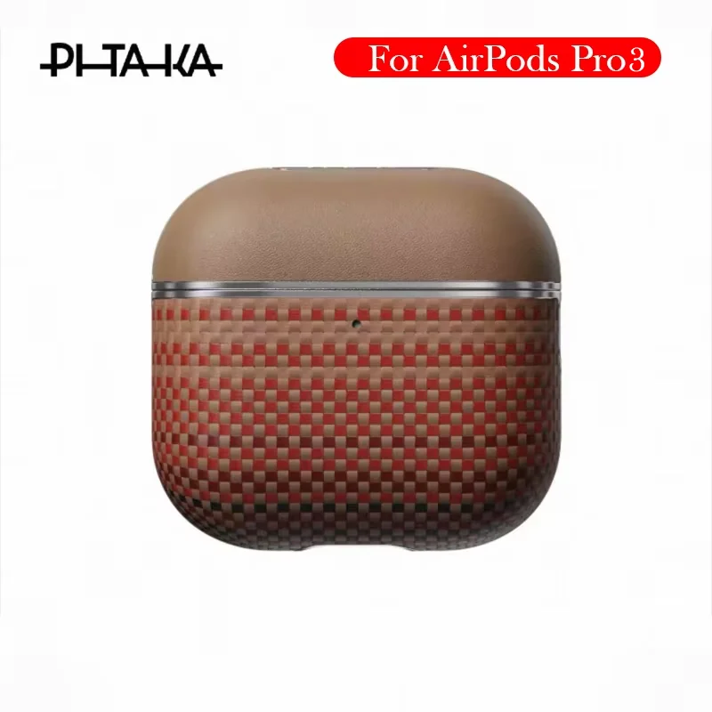 

Чехол PITAKA для Airpods Pro 3, задняя крышка из кевларового углеродного волокна