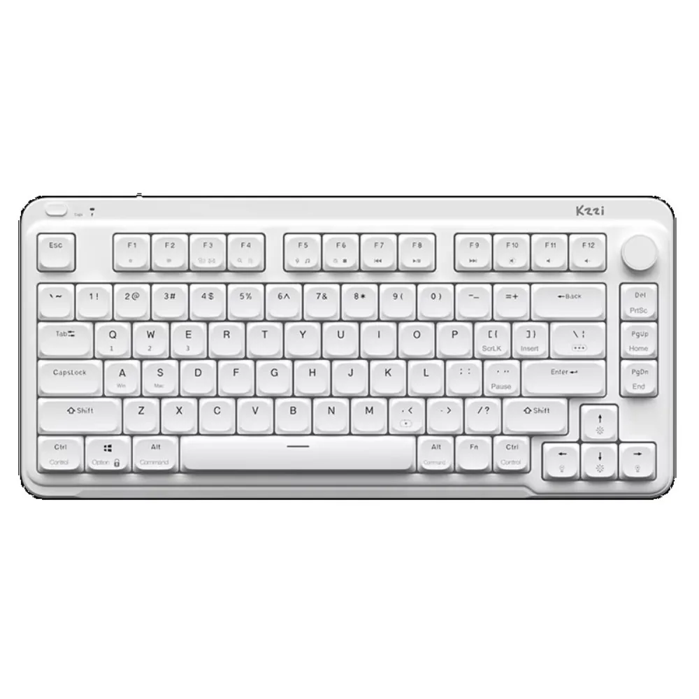 KZZI I75 Youth Edition Keyboard Long Battery Life Tri-Mode Wireless Low-Profile Hot Swap Portable Low Latency Office Accessories