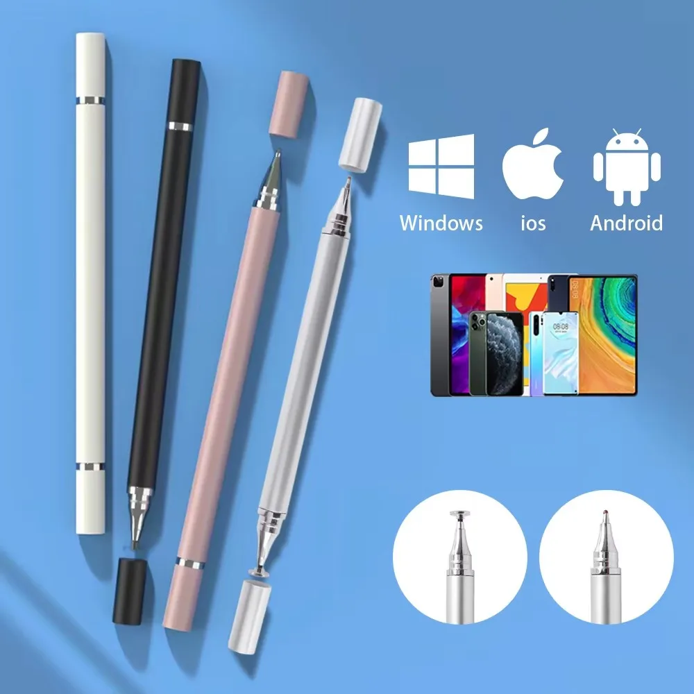 1/2/3/4pcs 2In1 Tablet Pen Stylus Pen Drawing Screen Touch Pencil For IPhone IPad Tablet Capacitive Drawing Pen For Mobile