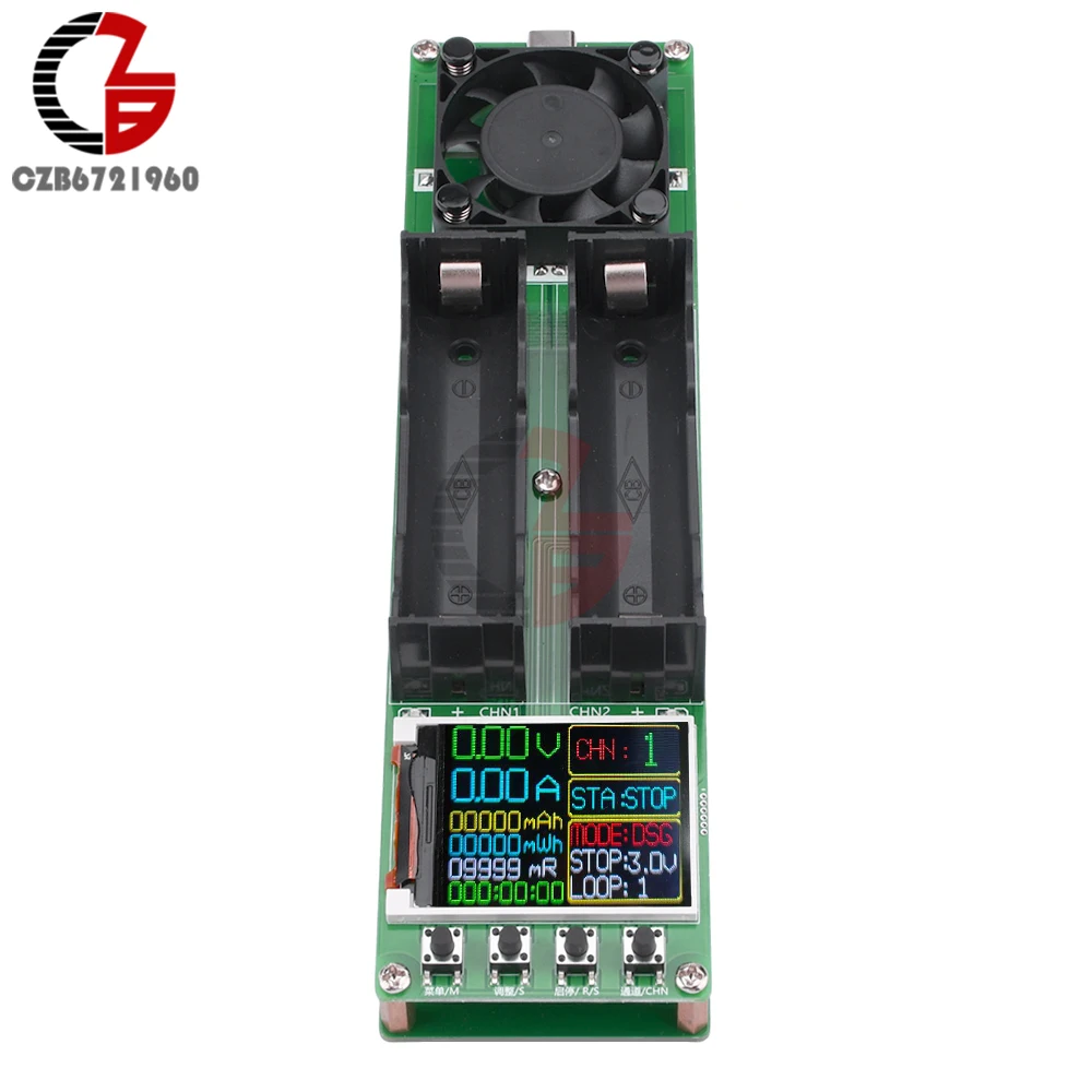 Imagem -02 - Lithium Battery Capacidade Tester Resistência Interna Automática Módulo Detector de Energia Dual Tipo-c Interface 18650