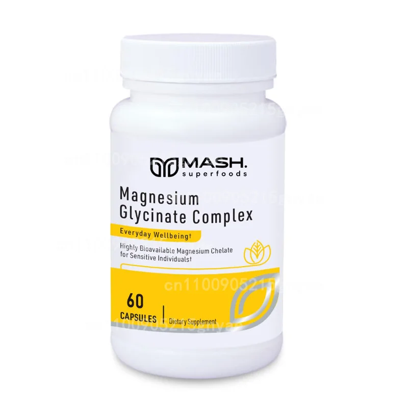

Magnesium glycinate 1000mg (500mg per capsule) - pure magnesium supplement chelates up to 60 capsules for maximum absorption