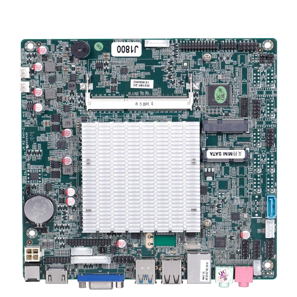 Hot Sale Mini ITX 170*170 CM DDR3 Motherboard Fanless Embedded Celeron J1800 J1900 Quad Core 2.41G with LVDS 8 USB 2 COM 10 COM