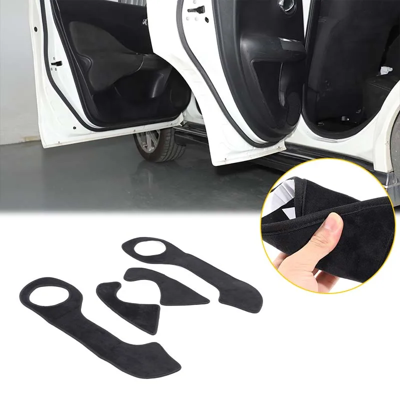 

For Nissan Juke F15 2011-2019 Car Door Anti Kick Pad velvet Protection Film Protector Stickers Trim Car Accessories 4 Pcs