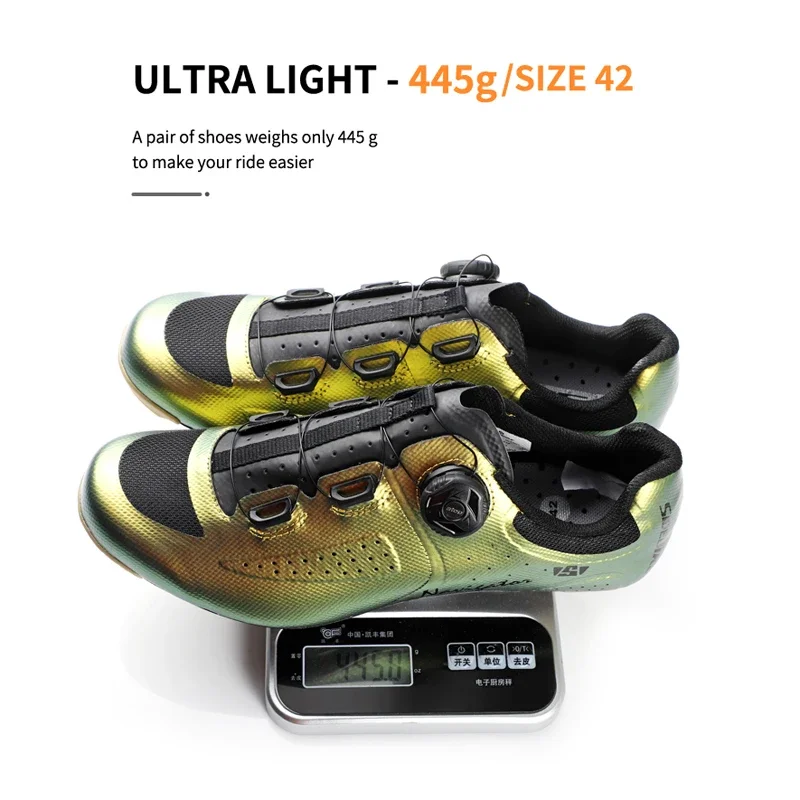 Sidebike Carbon Road Cycling Shoes Men Speed Compatible with SPD Self-locking Riding sneaker