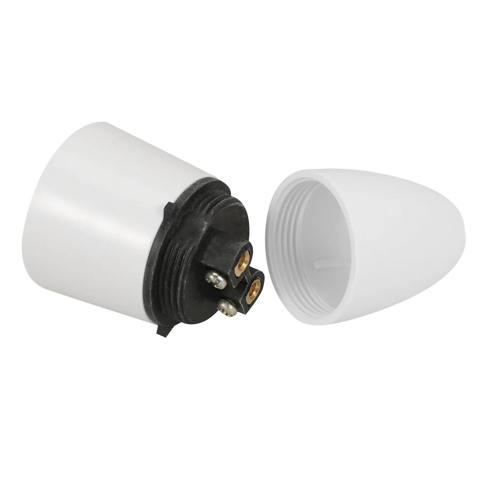 

White Bayonet Socket Vintage Metal Light Bulb Holder B22 For Ceiling Lamp Replacement Retro Lamp Accessories