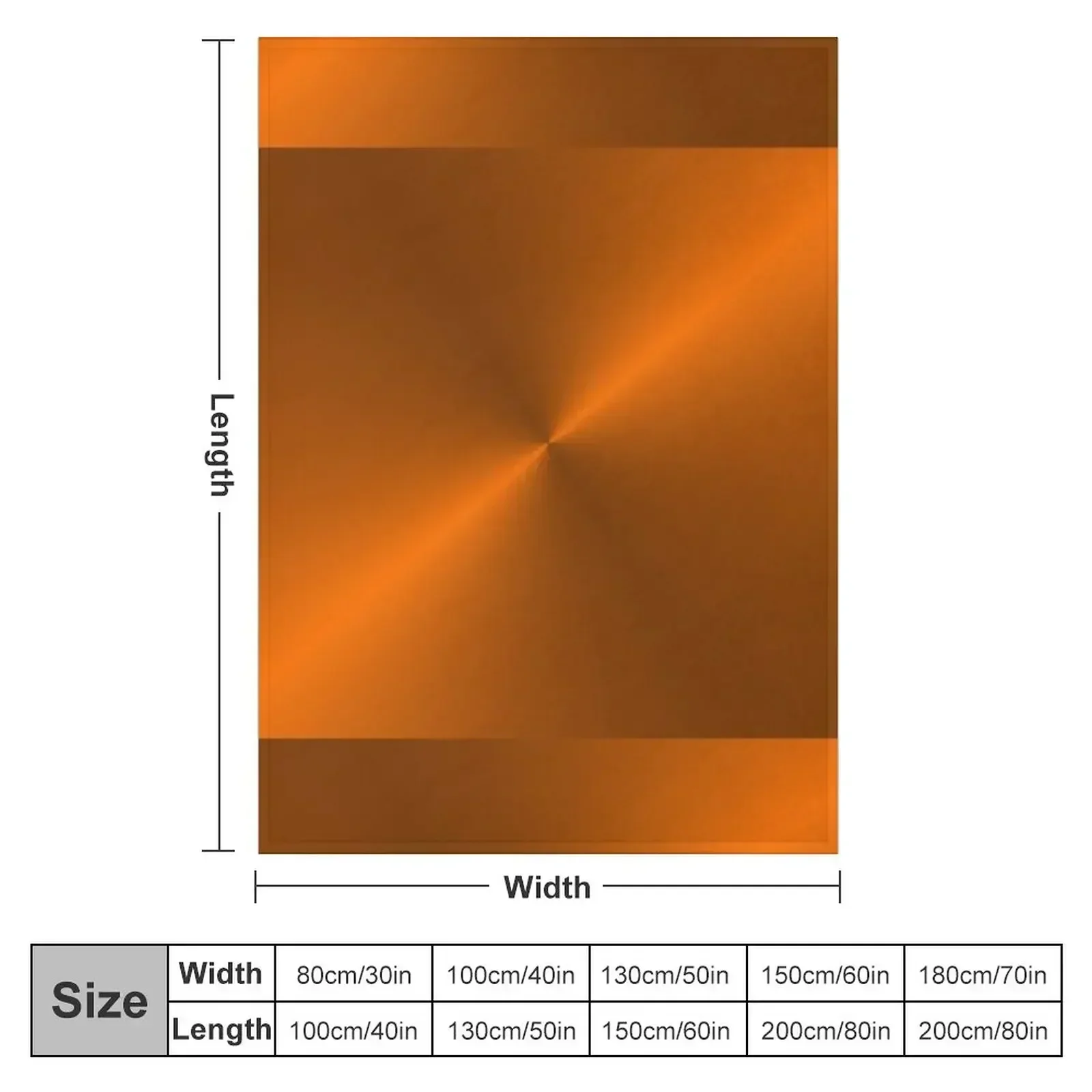 Brushed Copper Illustration Throw Blanket couch cozy soft plush fuzzy picnic outdoor blanket