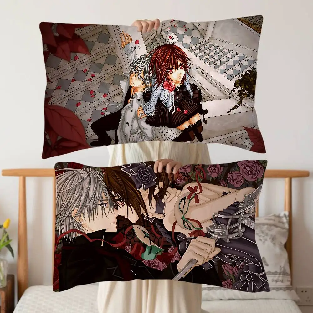 Vampire Knight Anime Quick-Dry Polyester Pillow Towel - Anti-Head Oil & Odor-Resistant for Adult Daily Use