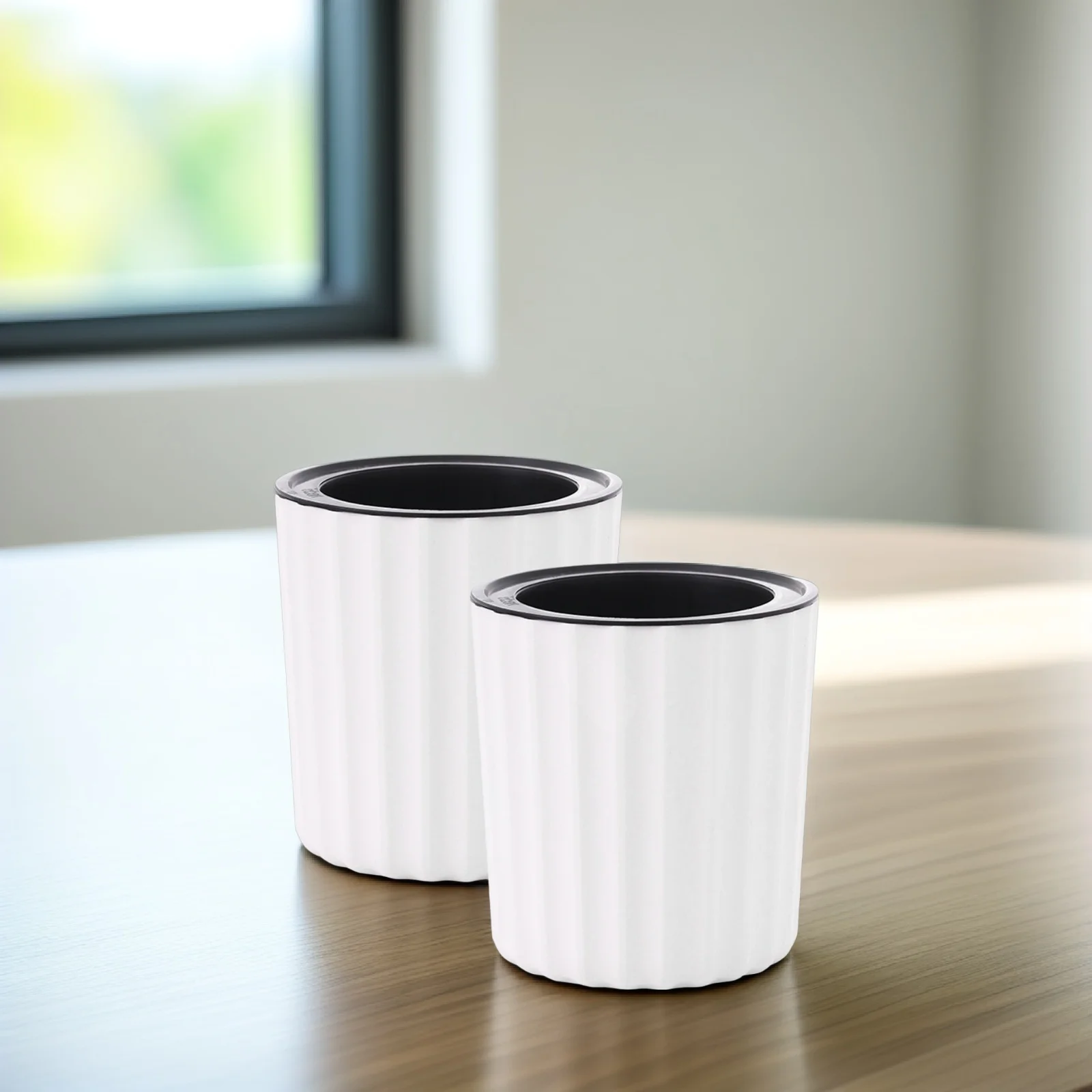 2개 세트 자동 급수 화분 플라스틱 바이올렛 화분 내구성 파손 방지 식물용 자동 급수 화분 가정용 화분