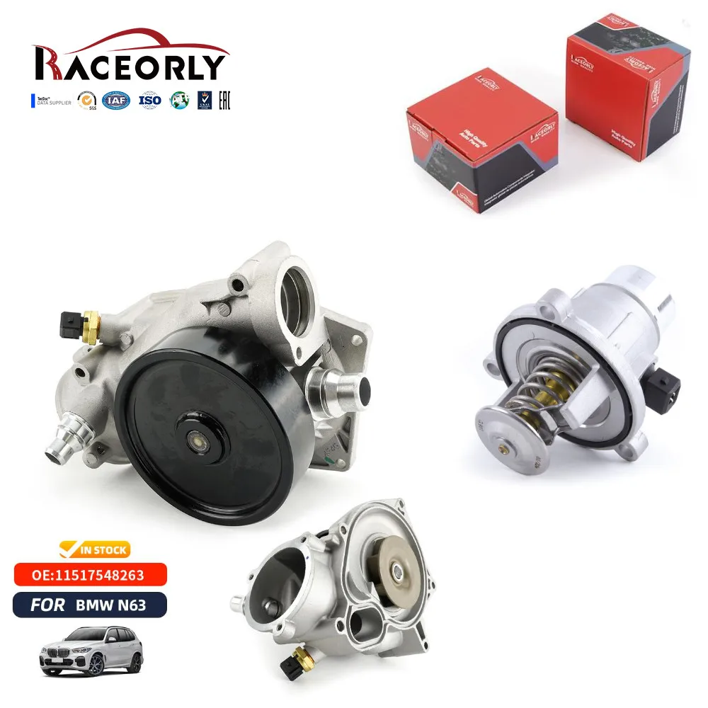 

RACEORLY Water Pump Thermostat For BMW 550i 11-16 650i 12-18 X5 X6 750i 4.4L N63