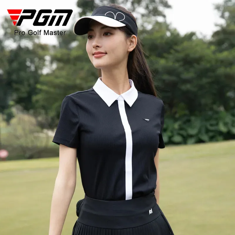 

PGM Женская футболка для гольфа Весна/Лето Теннис Поло Спортивный топ YF785
