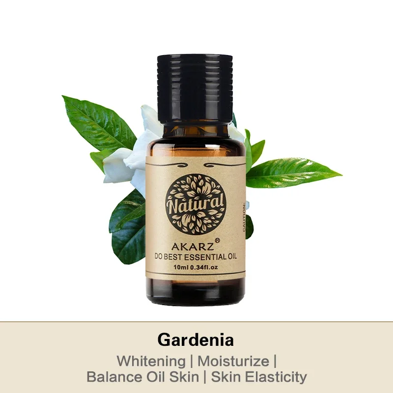 AKARZ – huile essentielle de gardénia, naturelle, détend les nerfs, hydrate et nourrit la peau