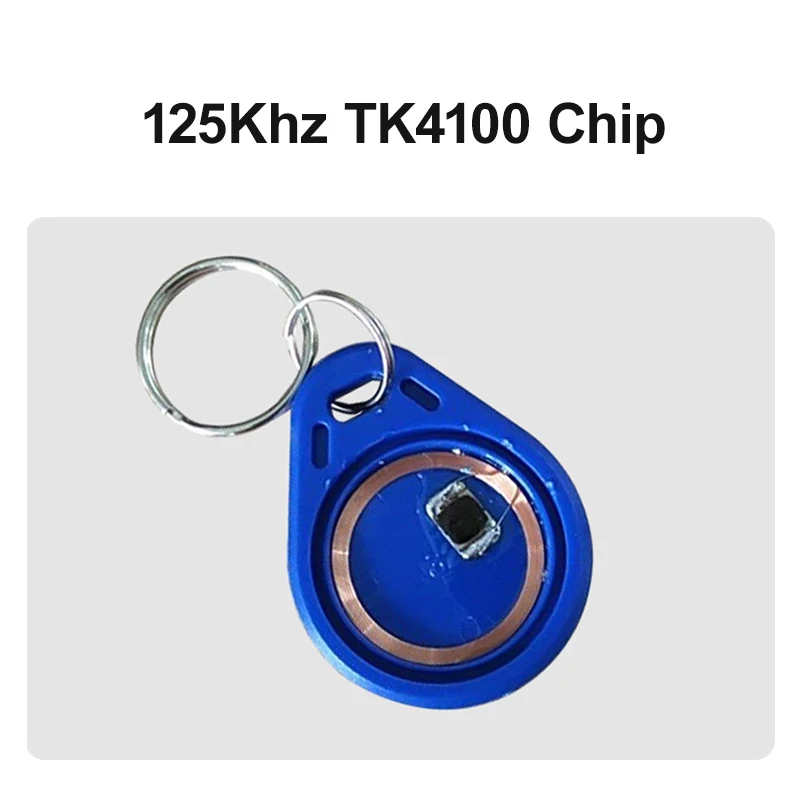 TK4100 Tags 125K ID Keyfob Ring Read Only RFID EM4100 Key Tag Chip Keychain Access Control ID Card MOQ100pcs