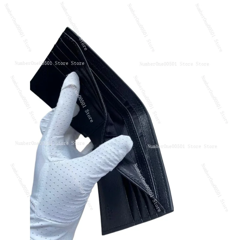 Mens Leather Wallet Genuine Cowhide Long Bifold Wallet with Multiple Card Slots