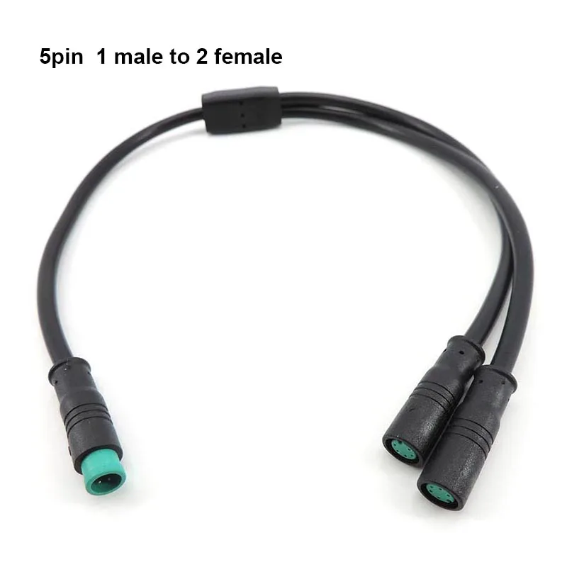 M8 waterdichte 1 mannelijke naar 2 vrouwelijke 2/3/4/5/6-pins Ebike DC splitter sensor connector kabel elektrische fiets stootverbinding ebike stekker