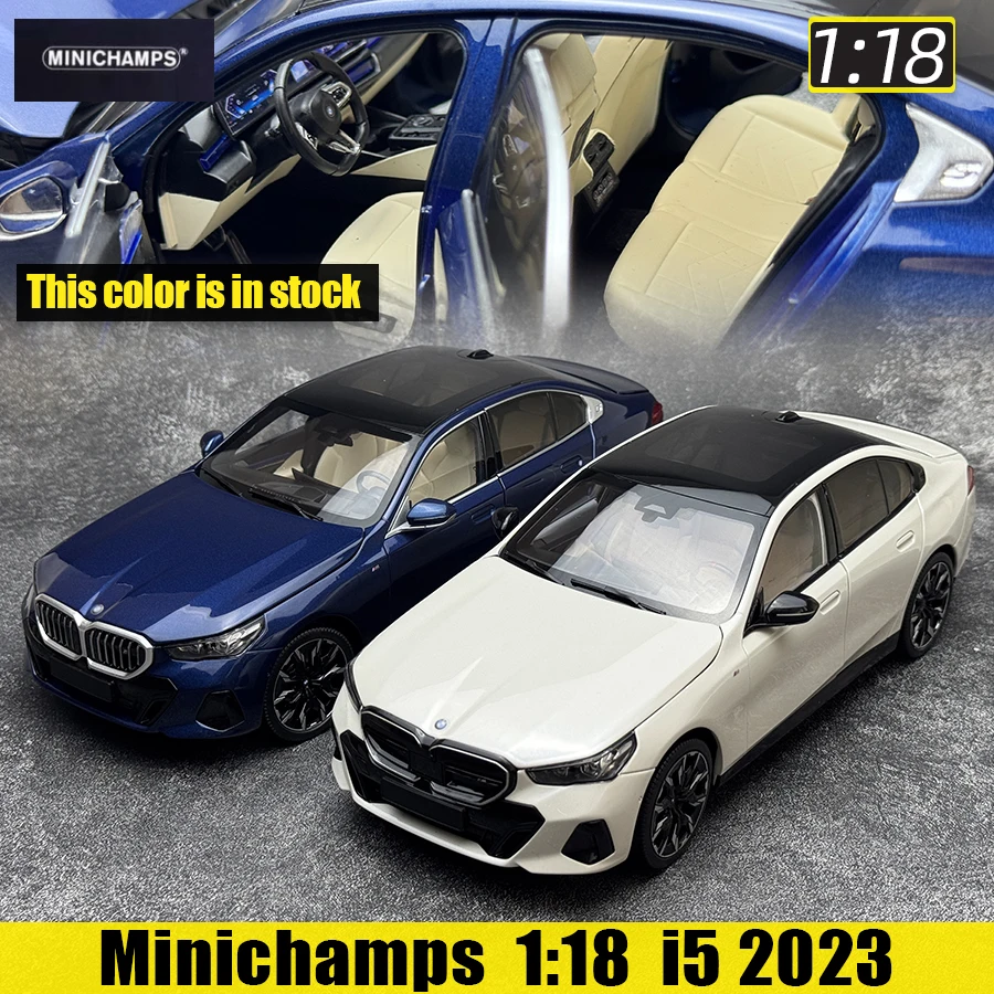 

Minichamps Diecast model 1:18 i5 2023 car model Static display Classic car Collection Holiday gift Collection