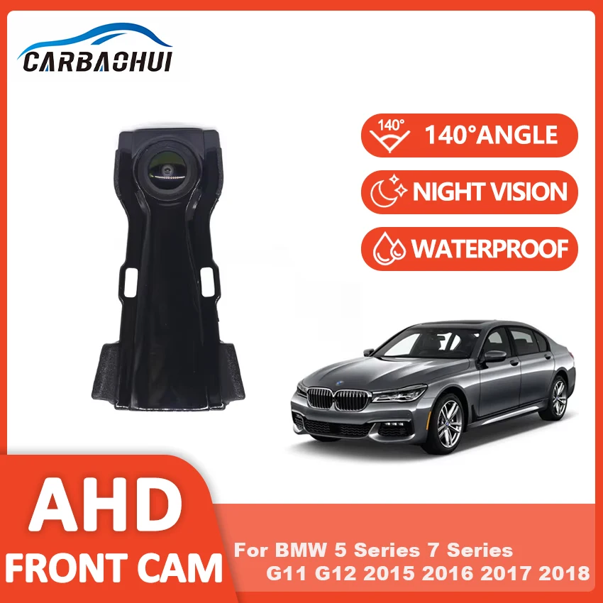 

Камера переднего вида HD для парковки с ночным видением, водонепроницаемая, с логотипом BMW, для BMW 5 серии, 7 серии G11 G12 2015-2018 годов