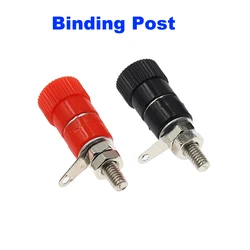 2PCS Banana Socket Professional Binding Post Nut Banana Plug Jack Connector Nickel Plated For 4mm Banana Plug