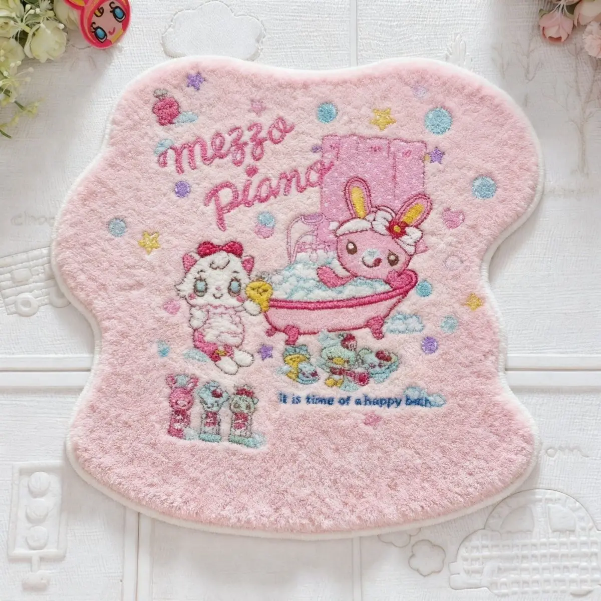 Japanese Imitation Cashmere Cartoon Mp Carpet Bedroom Kitchen Bedside All Match Dustproof Blanket Sweet Girl Fluffy Home Mats