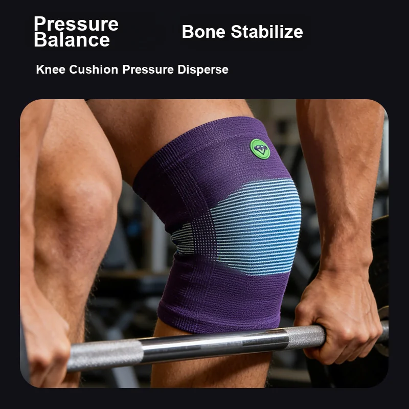 Weightlifting Knee Pads and Wrist Guards Set Knit Athletic Protector and Breathable for Squat Basketball and Fitness