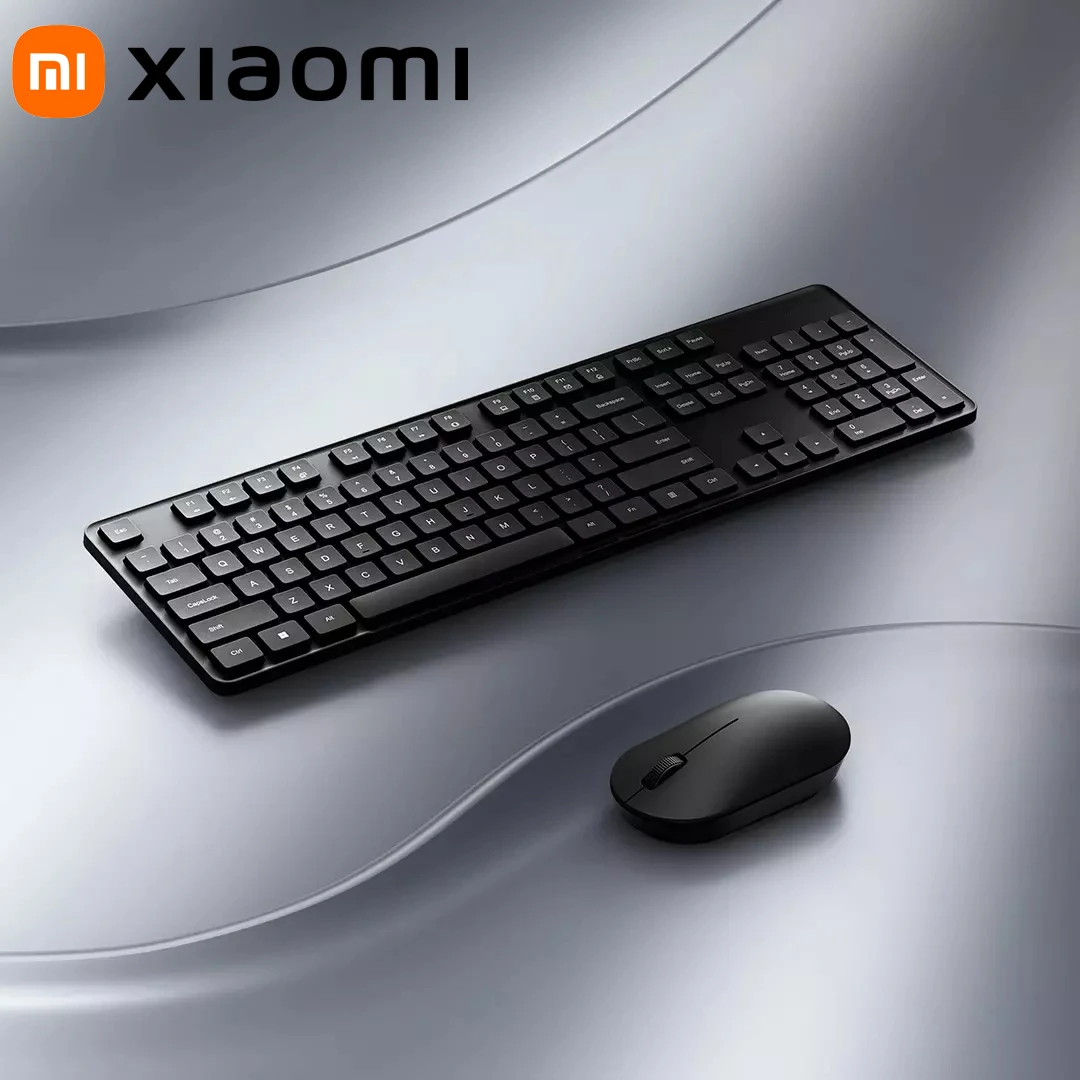 

Original Xiaomi Wireless Keyboard and Mouse Set 2 USB-A Interface 104 Keys 2.4GHz Wireless Connection Fn Shortcut Keys Office